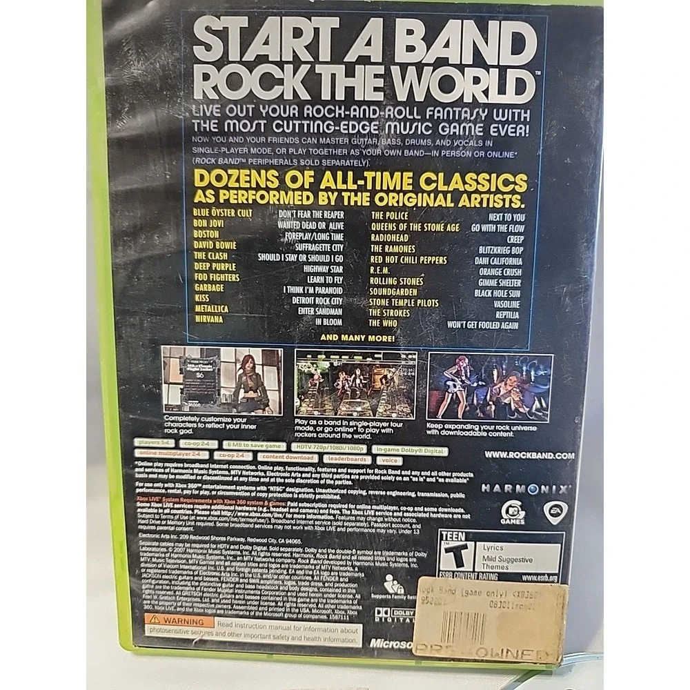 Xbox 360 Rock Band - Game‎ Only